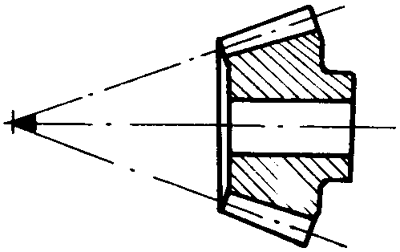 錐齒輪和準雙曲面齒輪術語點、曲線和曲面